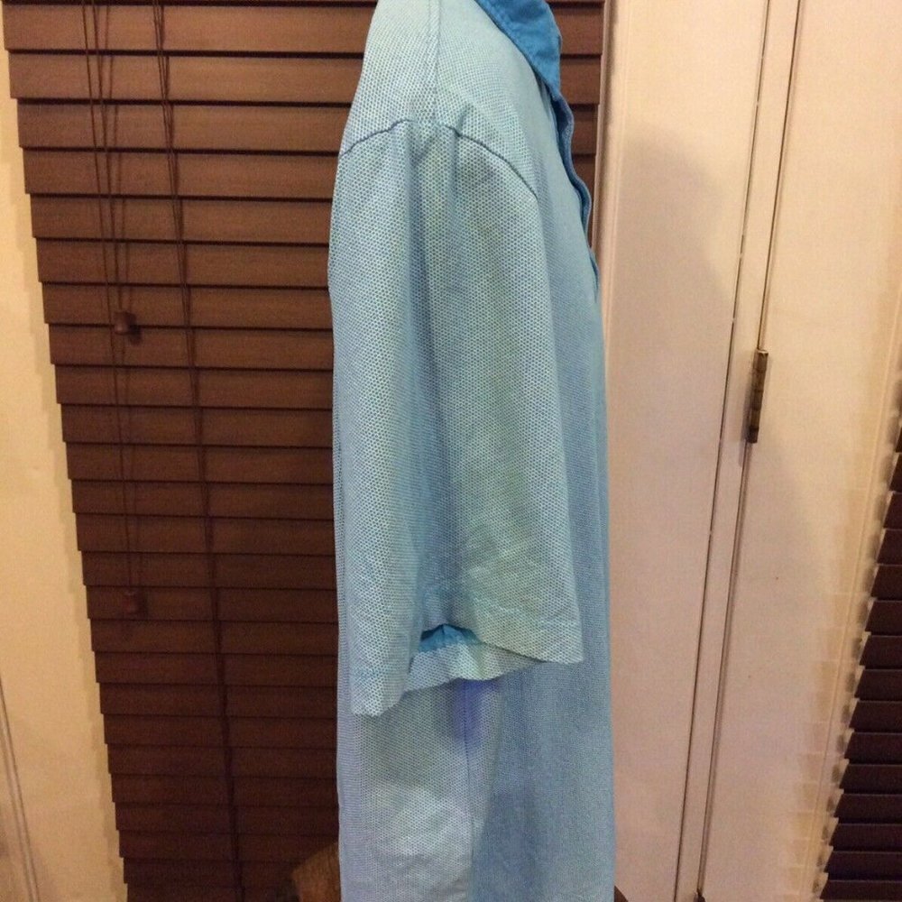 Men's Td Thomas Dean Blue Polo Shirt large - Picture 5 of 11